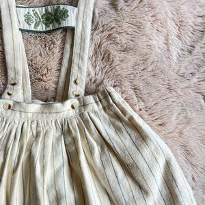 🌿 Little Cotton Clothes suspender pinafore skirt